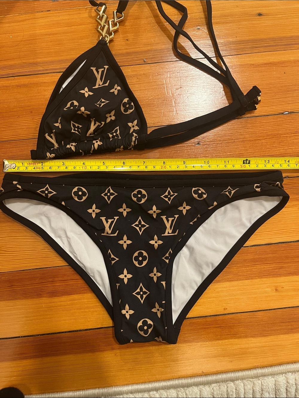 Louis Vuitton Monogram Bikini in Black & Gold Like New - Picture 7 of 7